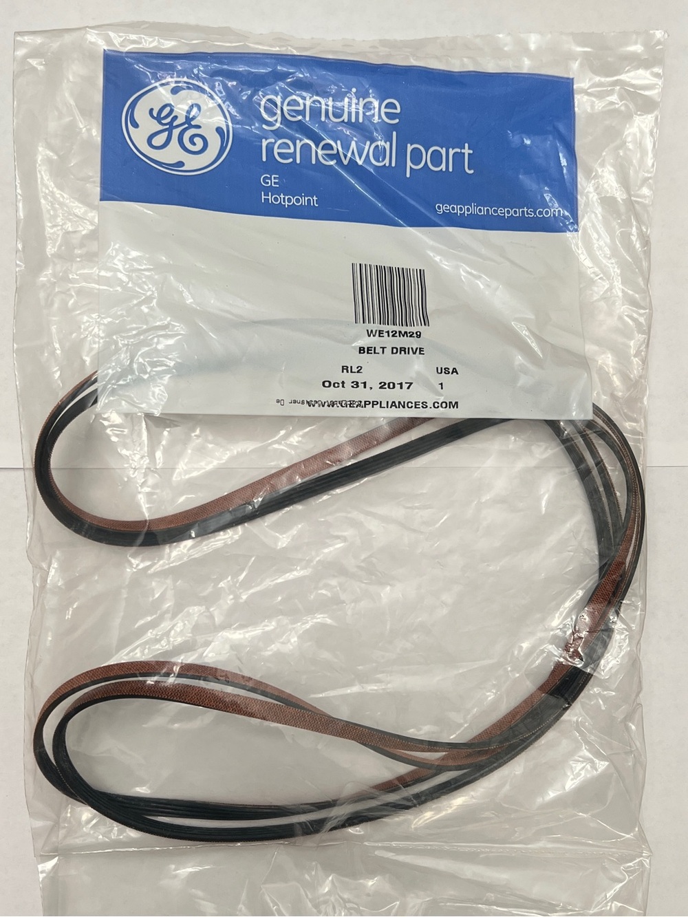 GE genuine renewal part WE12M29 Dryer Drum Drive Belt